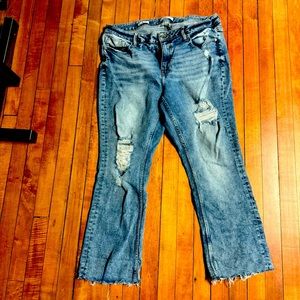 Vigoss distressed straight crops